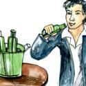 喝啤酒 drink beer