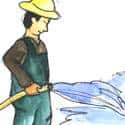 清洗地上 washing floor