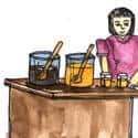 卖冰水,卖饮料 selling drinks