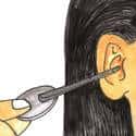 挖耳 ear picking