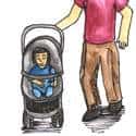 推婴儿车 推婴儿车 push stroller