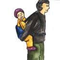 背小孩 carry child on back