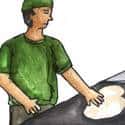 卖面粉糕 selling roti canai