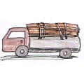 载树桐 load trees by lorry