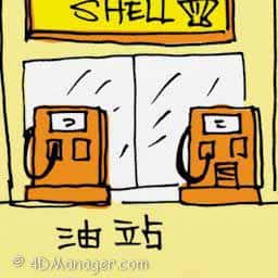 油站 petrol station
