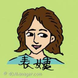 表妹 cousin auntie