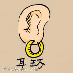 耳环 earring