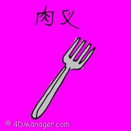 肉叉 kitchen fork