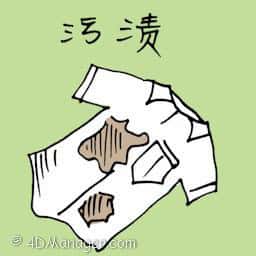 污垢 stain on shirt