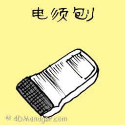 电动刮胡刀,电须刨 electric shaver