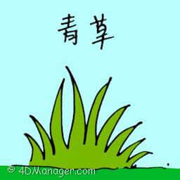 青草,罗谷草 green grass
