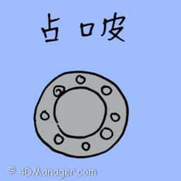 占口皮 rubber sticker