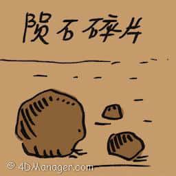陨石碎片 meteorite fragment