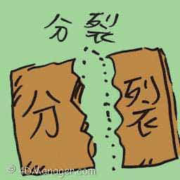 分裂 分裂 split