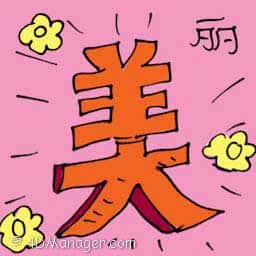 丽 beautiful