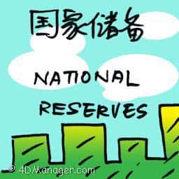 国家储备 national reserves