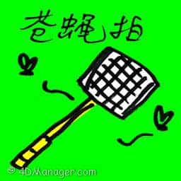 苍蝇拍 fly swatter