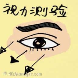 视力测验 eye exam