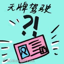 无牌驾驶 drive without licence