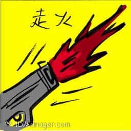 走火 走火 accidental discharge