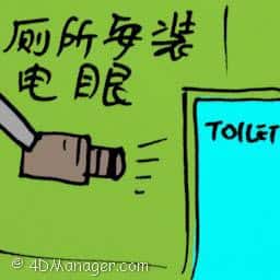 厕所安装电眼 厕所安装电眼 set cctv at toilet
